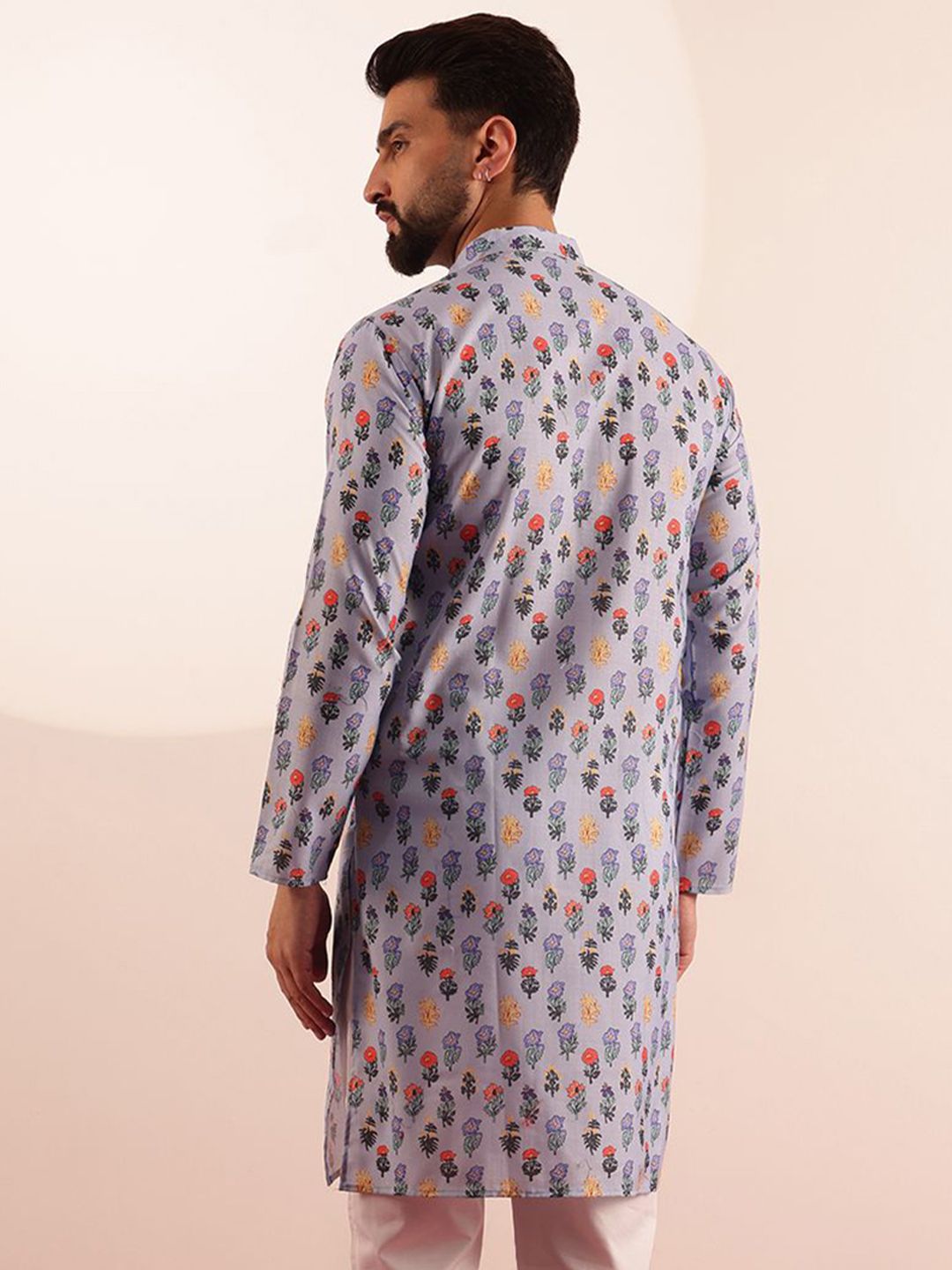 SOJANYA Men Floral Printed Kurta