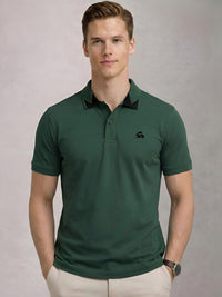 T-shirt Kolar Polo Logo Jenama ADRO Lelaki