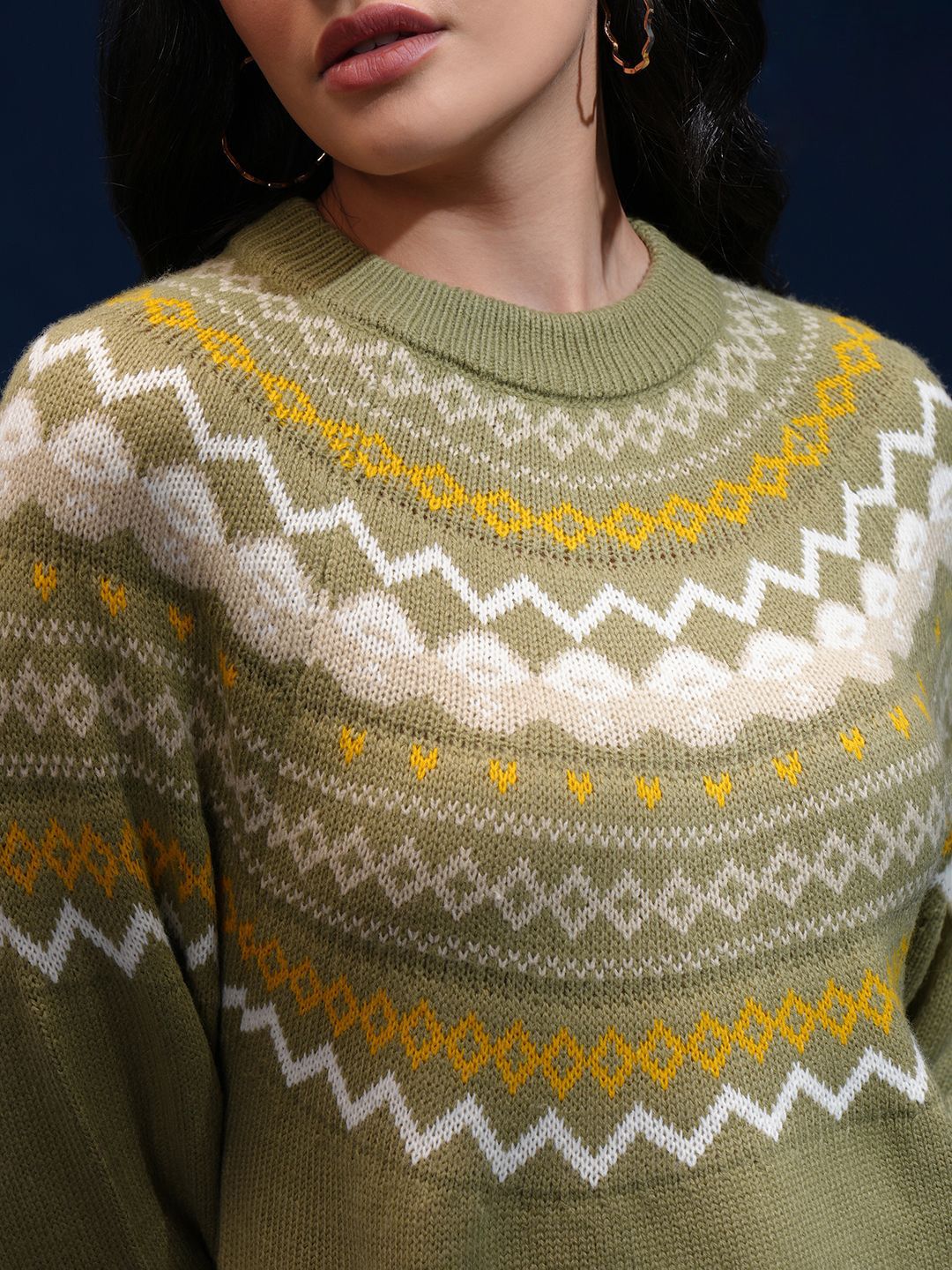 ESPYR By Tokyo Talkies Women Round Neck Pullover