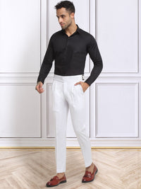 KLOTTHE Men Cotton Rich Solid Slim Fit Italian Gurkha Pants