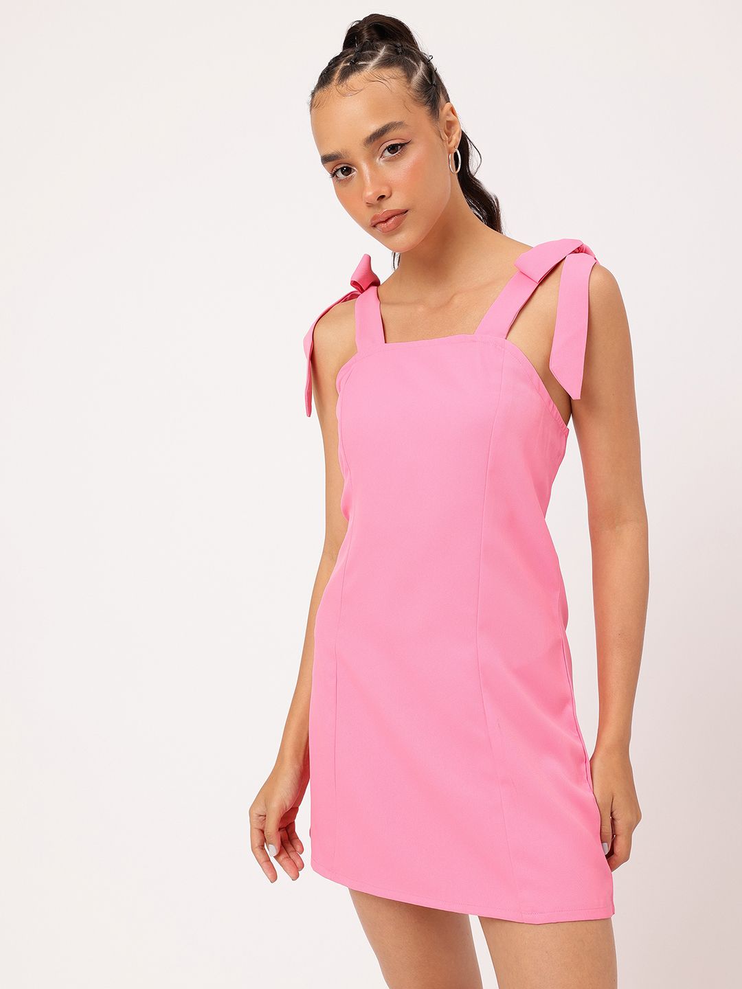 DressBerry Tie-Up Temptation Mini Sheath Dress