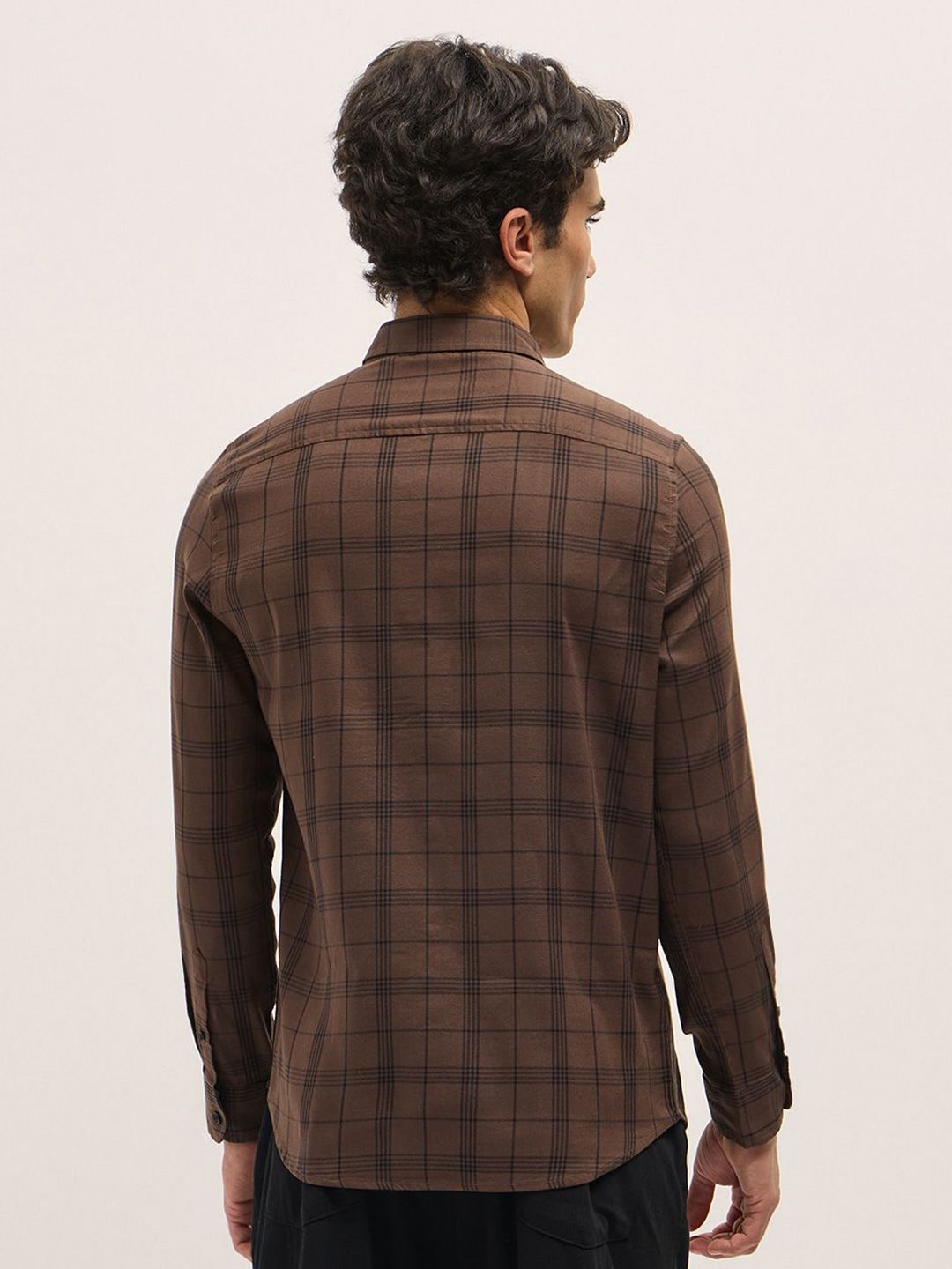 THE BEAR HOUSE Men Slim Fit Opaque Checked Casual Shirt
