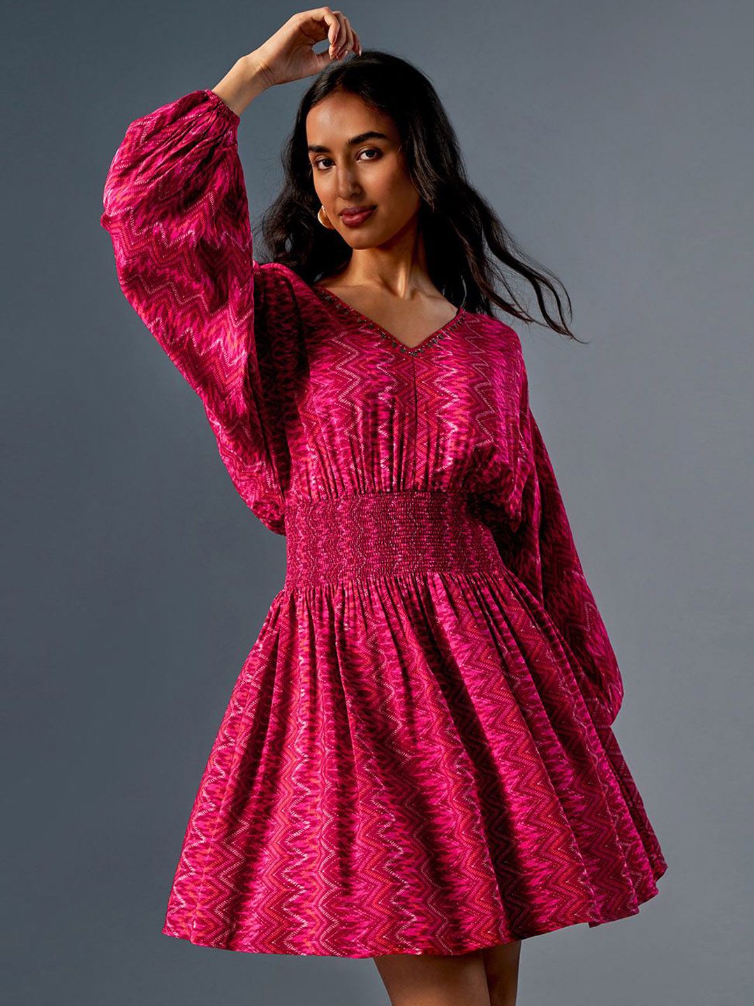 Global Desi Women Printed Mini Dresses