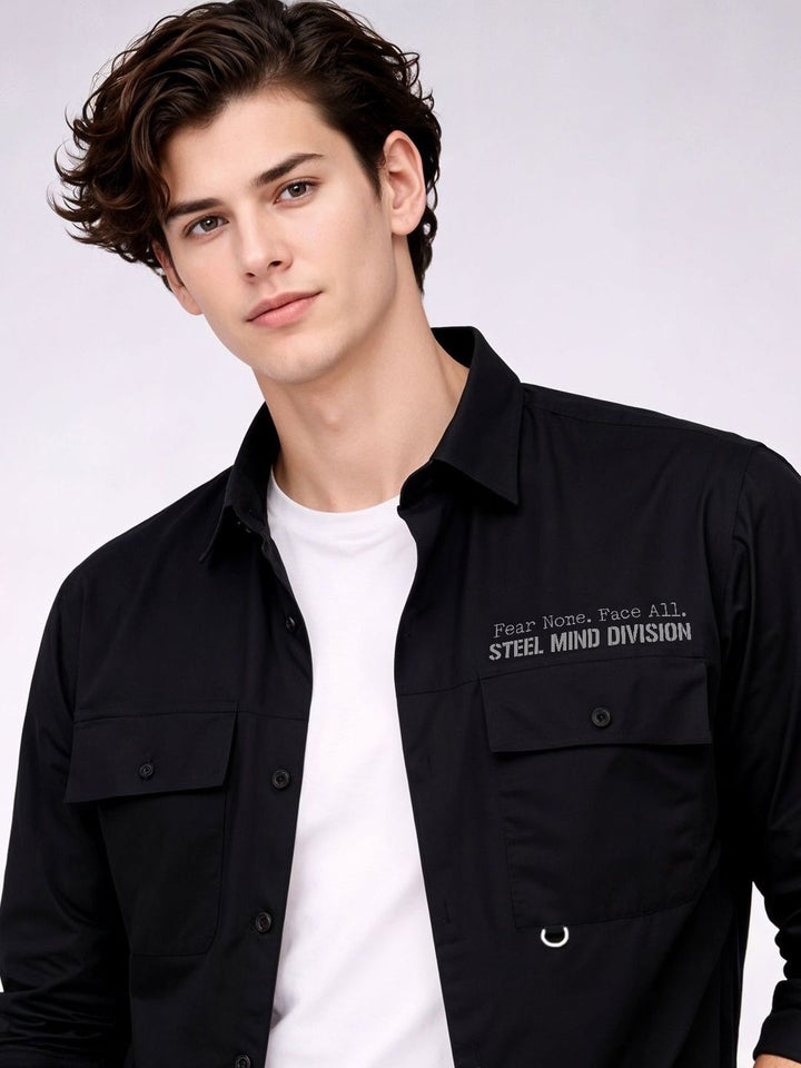 ADRO Classic Printed Cotton Twill Cargo Shirt