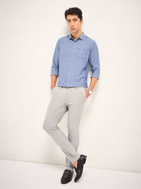 THE BEAR HOUSE Men Slim Fit 4 Way Stretch Formal Trousers