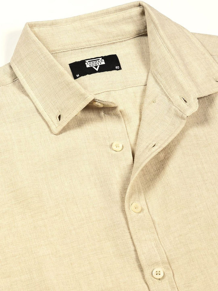Thomas Scott Men Slim Fit Button-Down Collar Casual Shirt