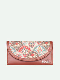 ZOUK Women Mughal Art Multicolor Kyra Flap Wallet