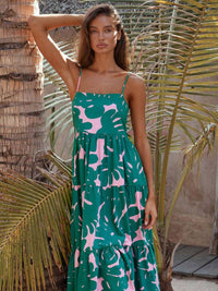 all about you Women Floral Print A-Line Midi Dress