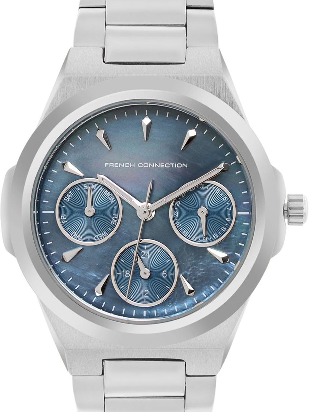 French Connection Women Dial & Stainless Steel Analogue Chronograph Watch FCH5SM-U