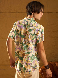 DENNISON Hand Block Printed Oversized Casual Shirt