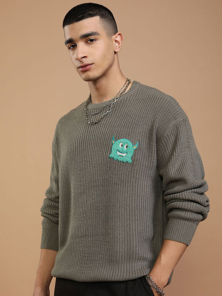 HIGHLANDER Men Pullover with Embellished Detail