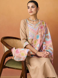 KALINI Women Ethnic Motifs Embroidered Regular Sequinned Kurta with Trousers & With Dupatta