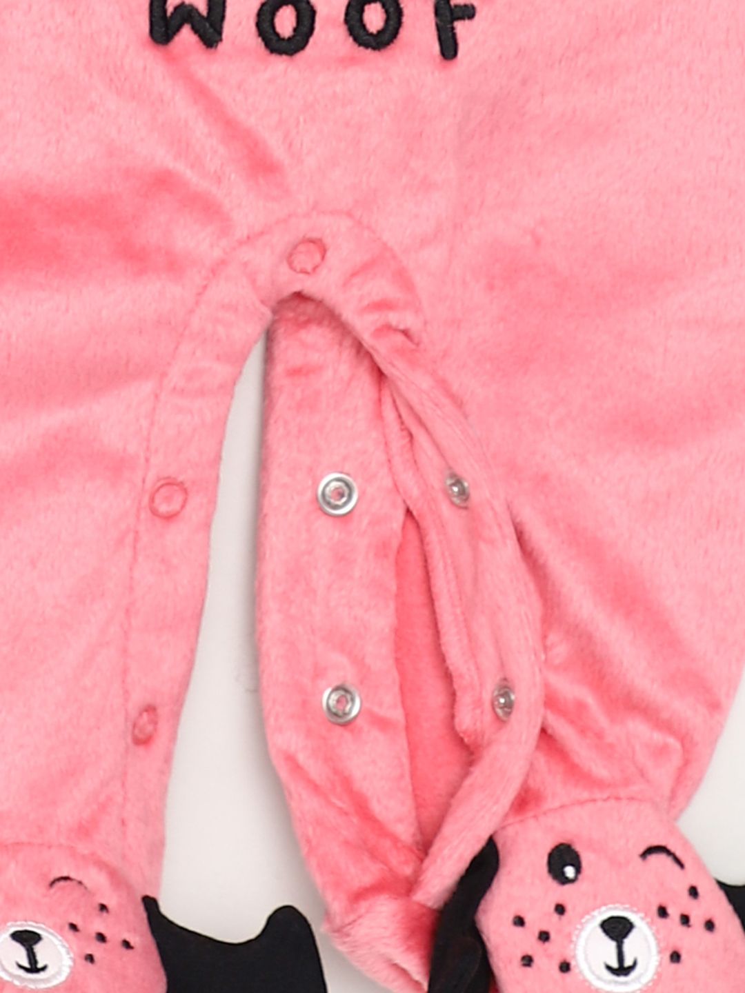 Moms Love Infant Boys Embroidered Pure Cotton Sleepsuit