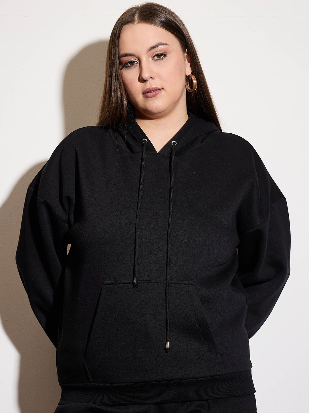 SASSAFRAS Curve Women Long Sleeves Hooded Sweatshirt