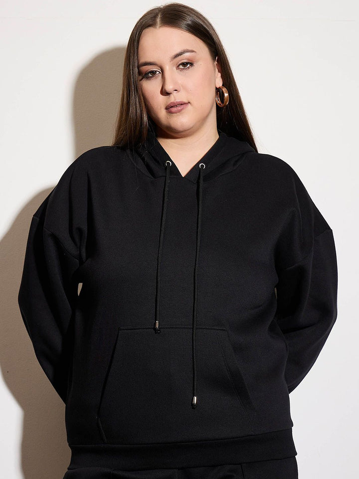 SASSAFRAS Curve Women Long Sleeves Hooded Sweatshirt