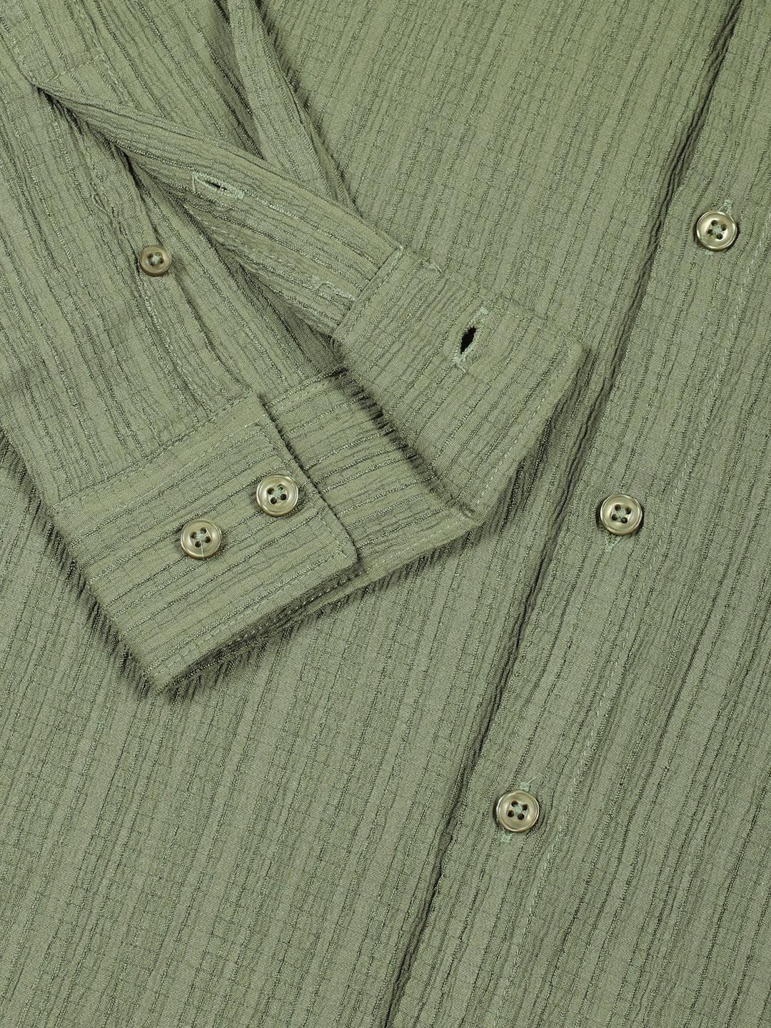 Thomas Scott Men Classic Slim Fit Opaque Casual Shirt
