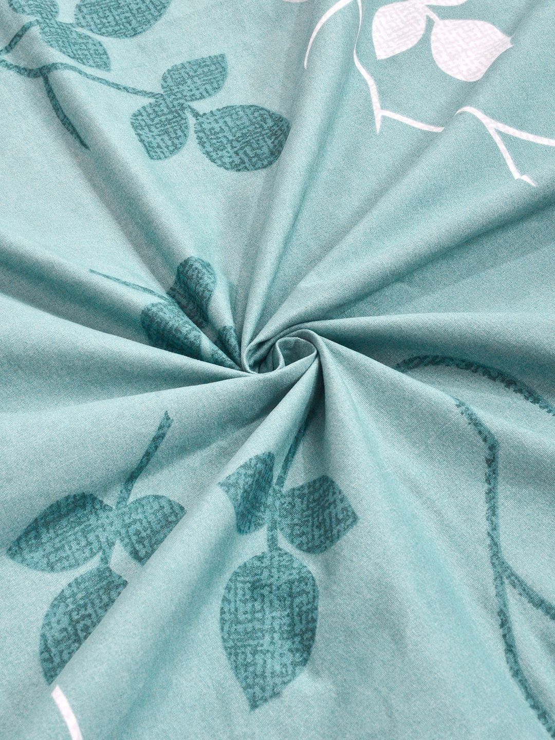 KLOTTHE Green Floral 300 TC Cadar King