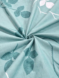 KLOTTHE Green Floral 300 TC Cadar King