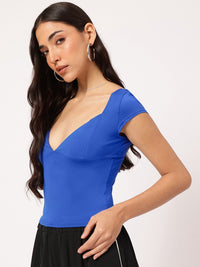 DressBerry Elegant & Sassy Sweetheart Neck Fitted Top