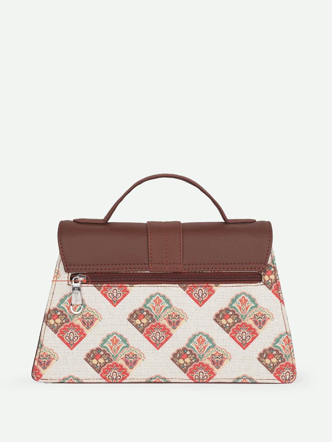 Zouk Kriti Sanon - Seashell Motif White Iconic Evening Structured Satchel