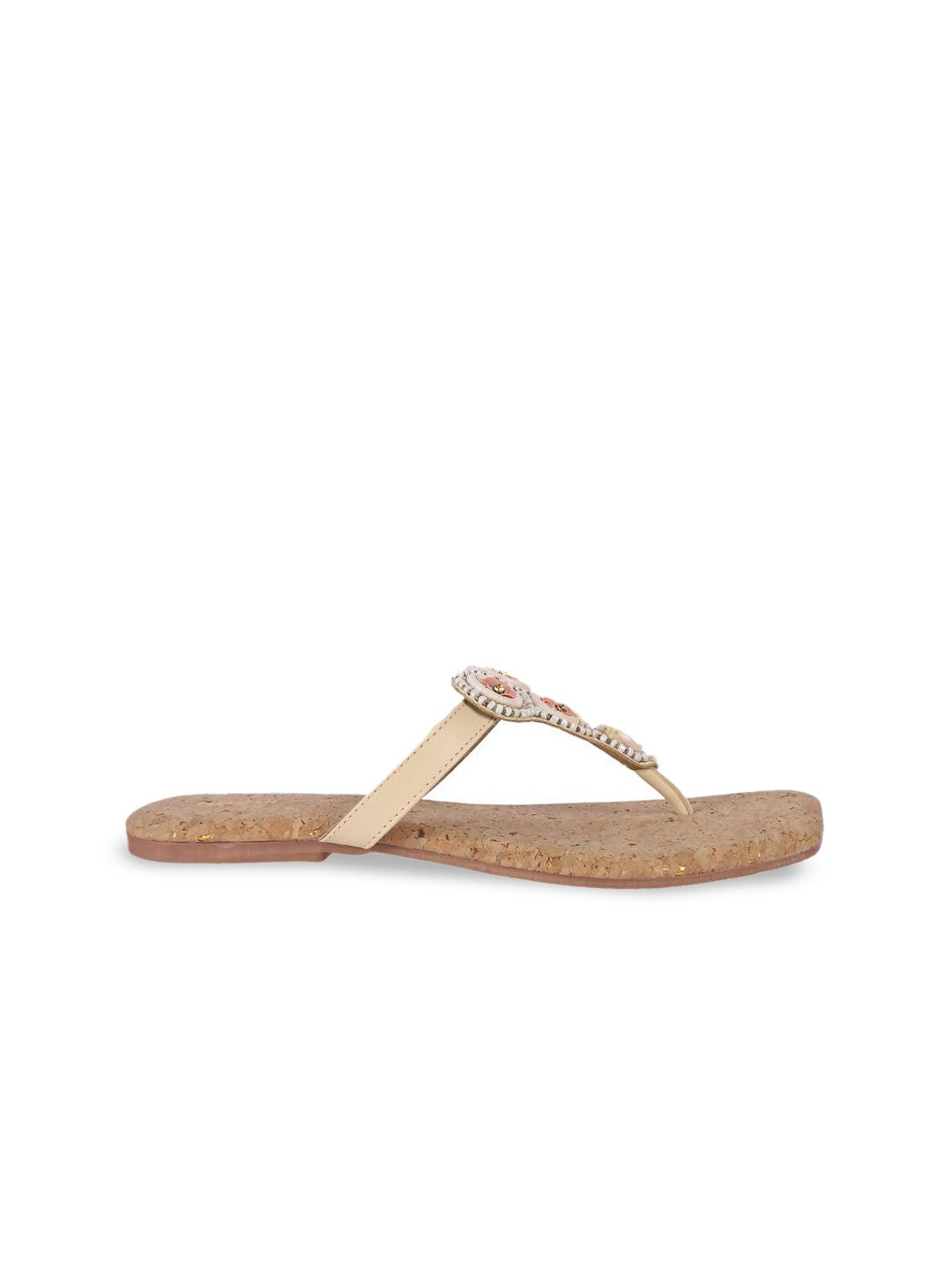 Mochi Women Open Toe Slip-On Flats