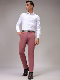 The Indian Garage Co. X Luxe Men Textured Slim Fit Chinos Trousers