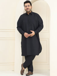SOJANYA PLUS Shirt Collar Pathani Kurta with Salwar