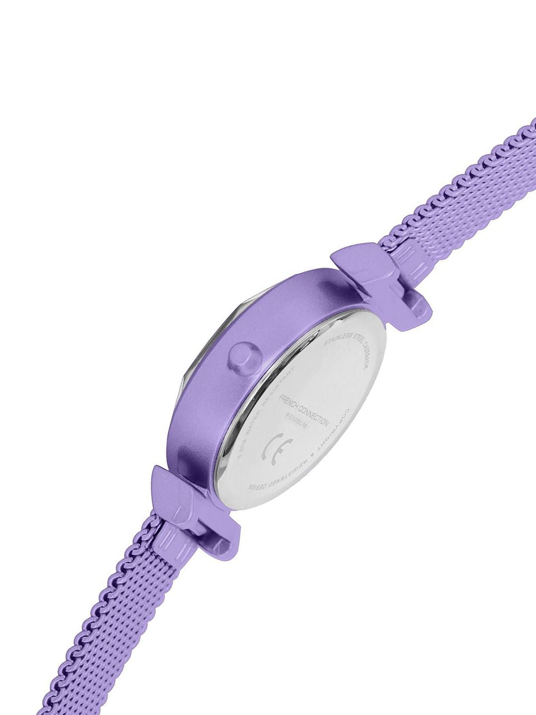 French Connection Women Embellished Dial & Stainless Steel Bracelet Style Straps Analogue Watch FCU5LM