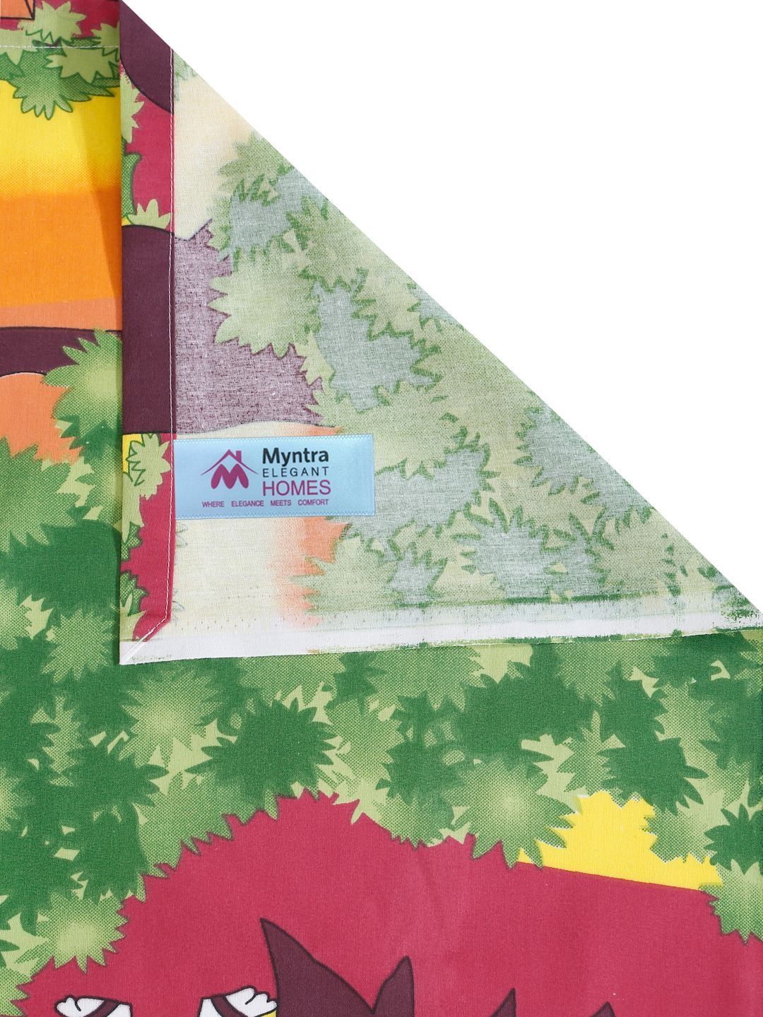 Myntra Elegant Homes Kartun Merah Cetakan Kapas 400TC King Cadar Katil Double & 2 Sarung Bantal