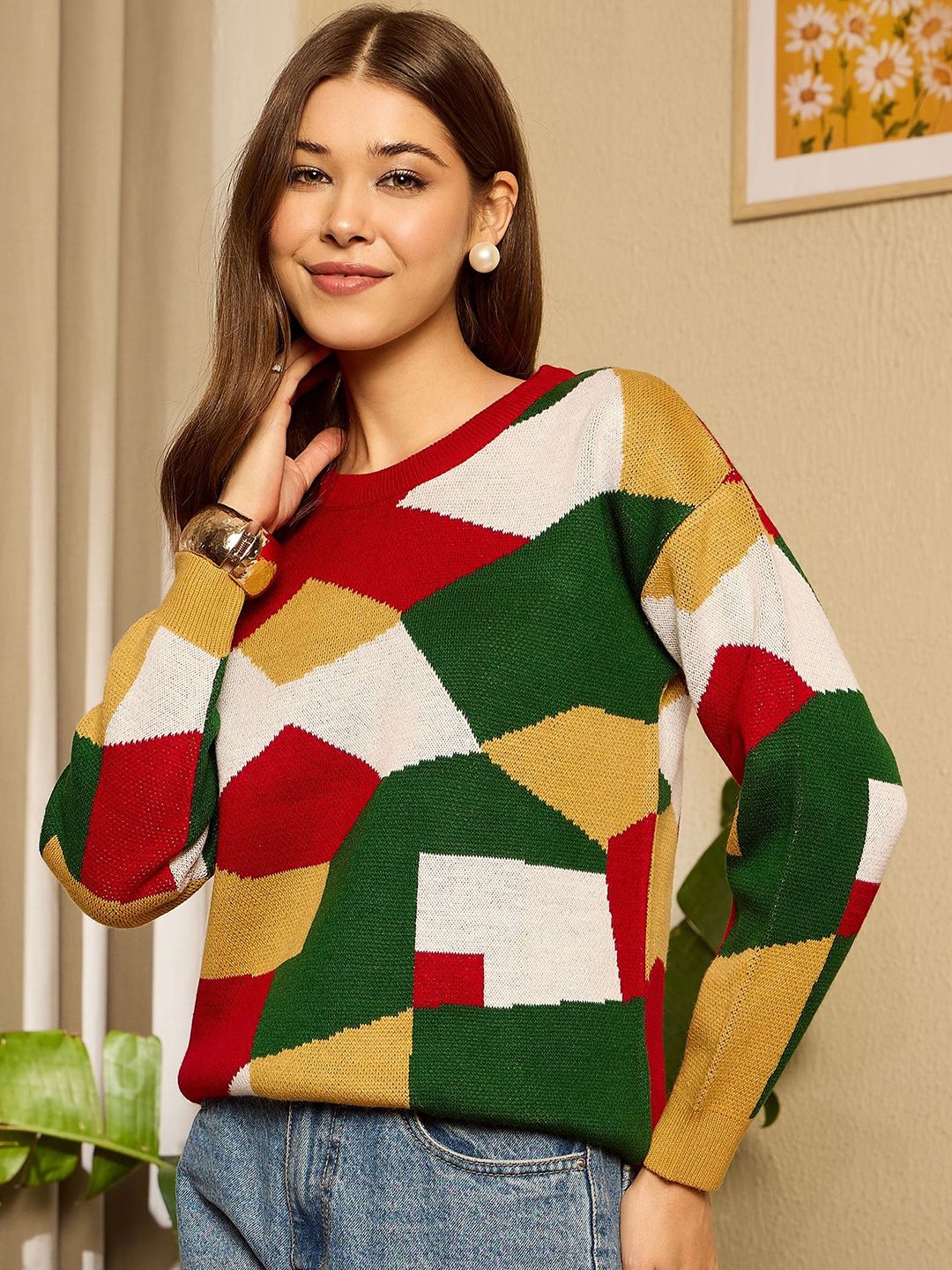 Berrylush Women Printed Pullover