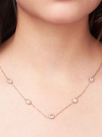 Kalung Stone Steel Stainless Stone