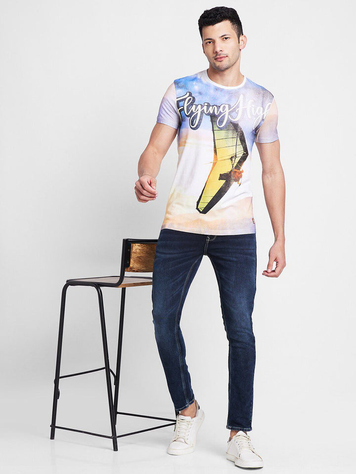 Being Human Graphic Printed Round Neck Pure Cotton T-shirt
