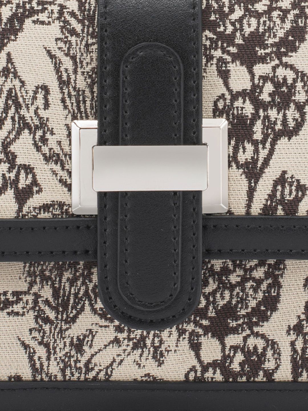 Lino Perros Floral-Infused Printed Structured Satchel