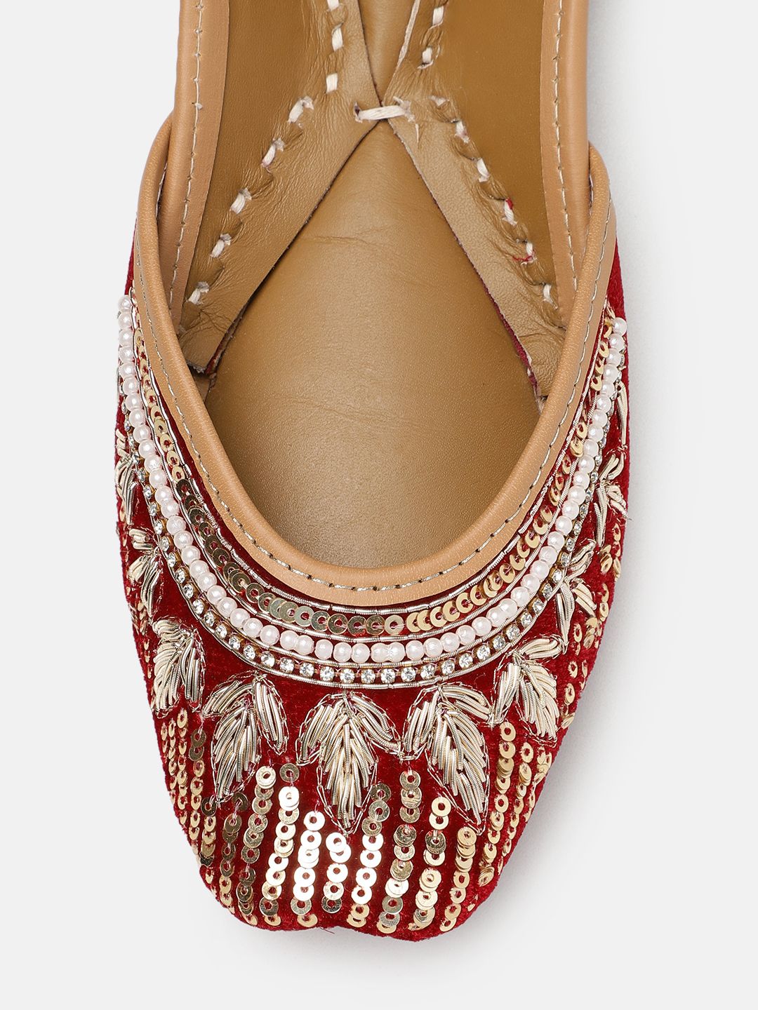 House of Pataudi Women Embellished Ethnic Mojaris