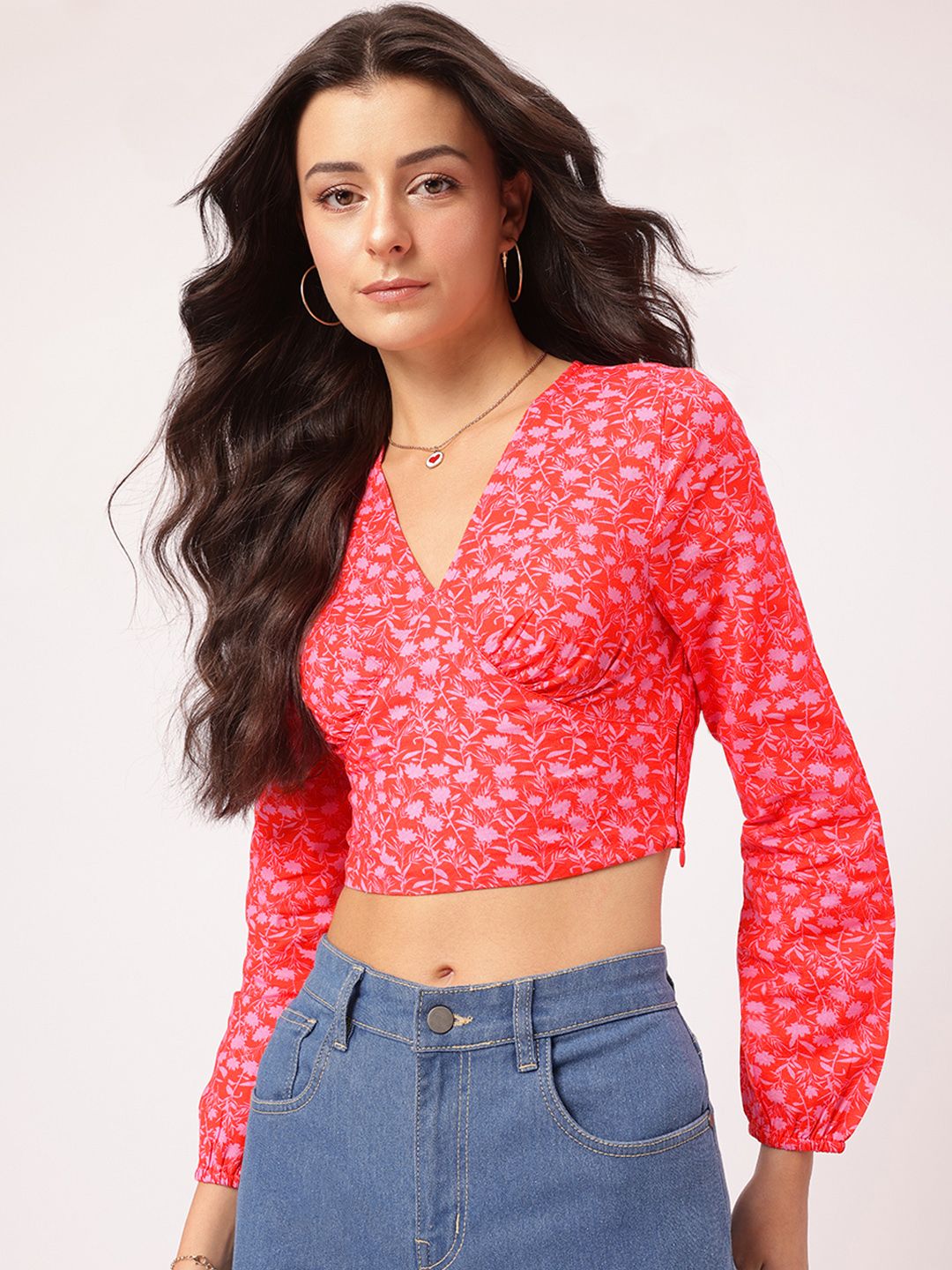 DressBerry Dainty Darling Floral Crop Top
