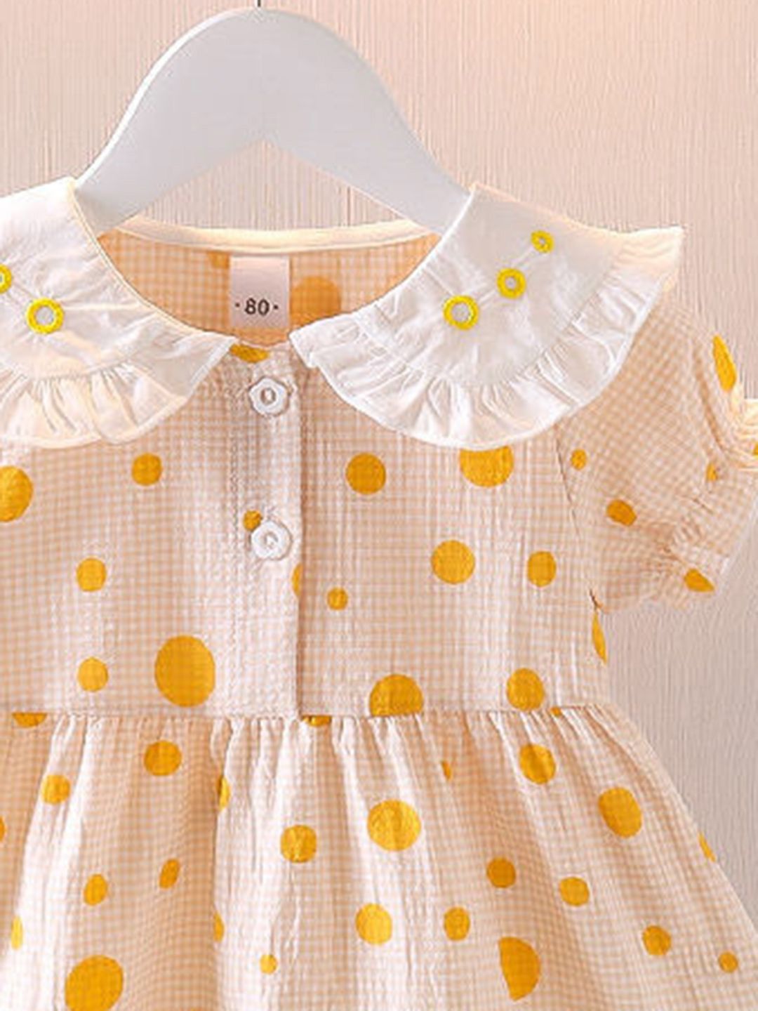 YK Polka Dot Print Peplum Maxi Dress