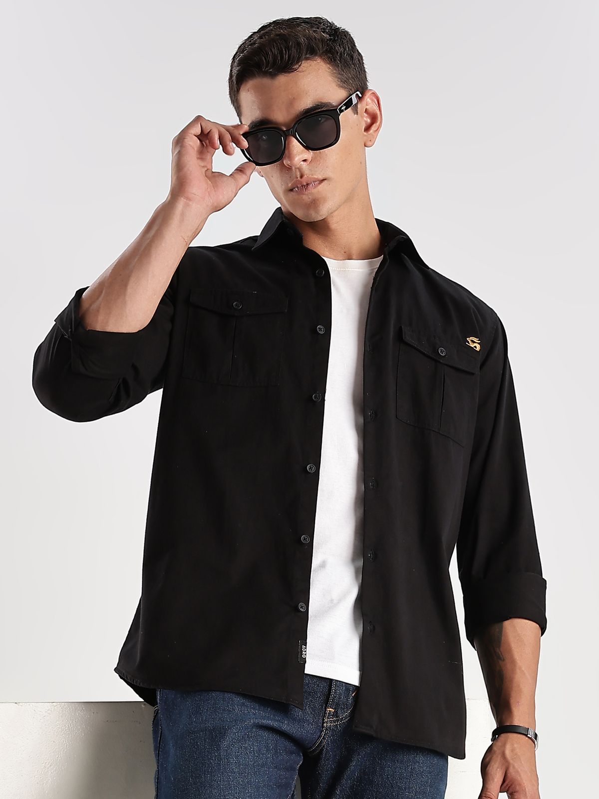 ADRO Men Cotton Cargo Shirt