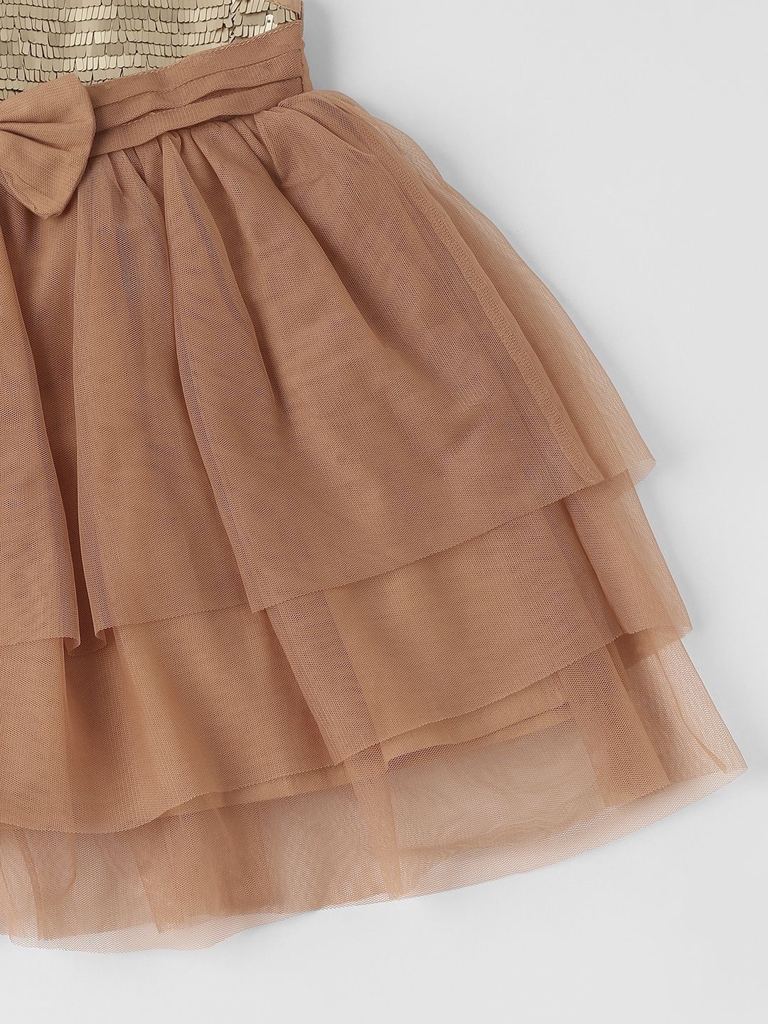 Nauti Nati Embellished Net Fit & Flare Dress