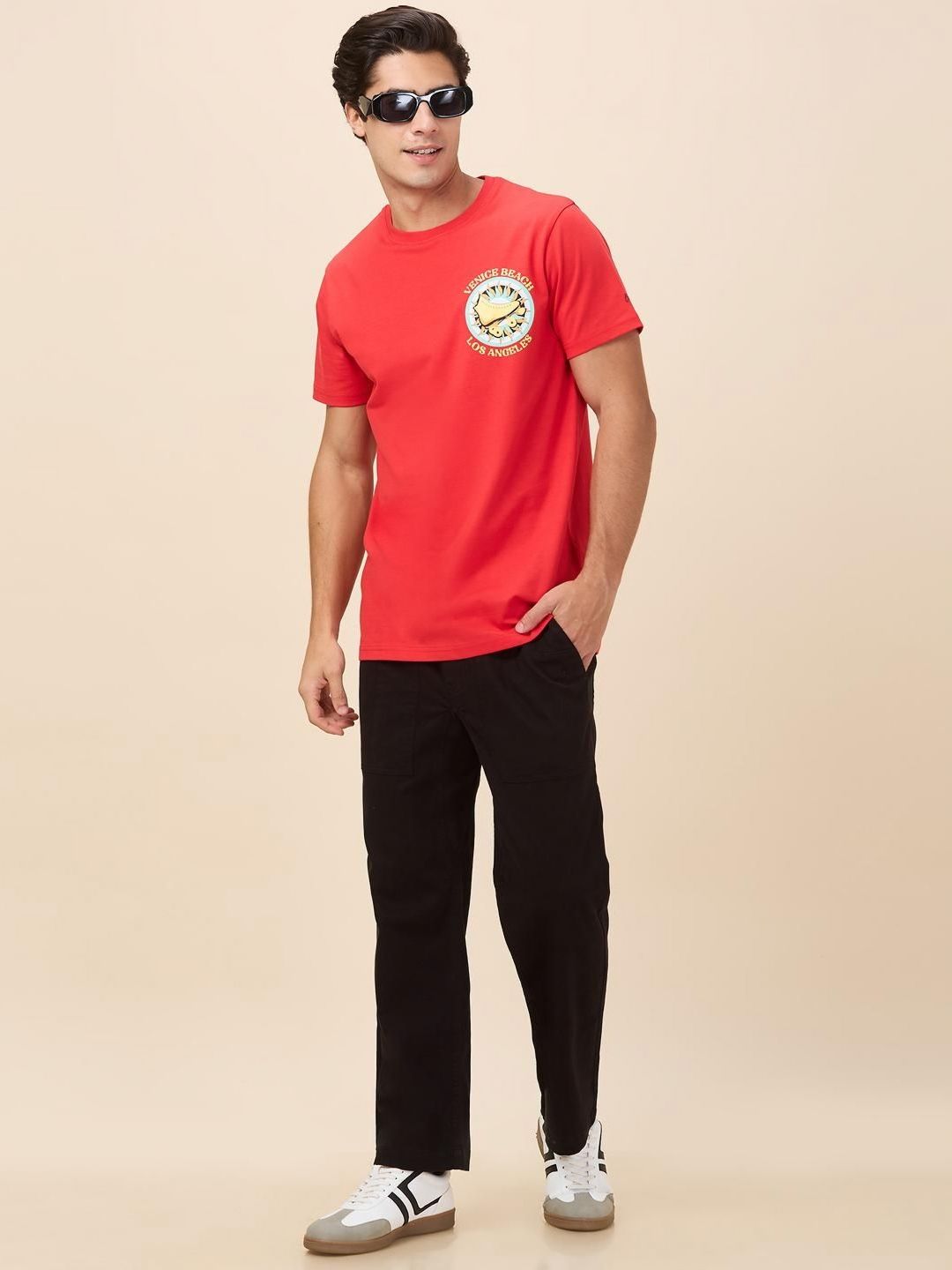 Being Human Men Typography Printed Round Neck Cotton Relaxed Fit T-shirt