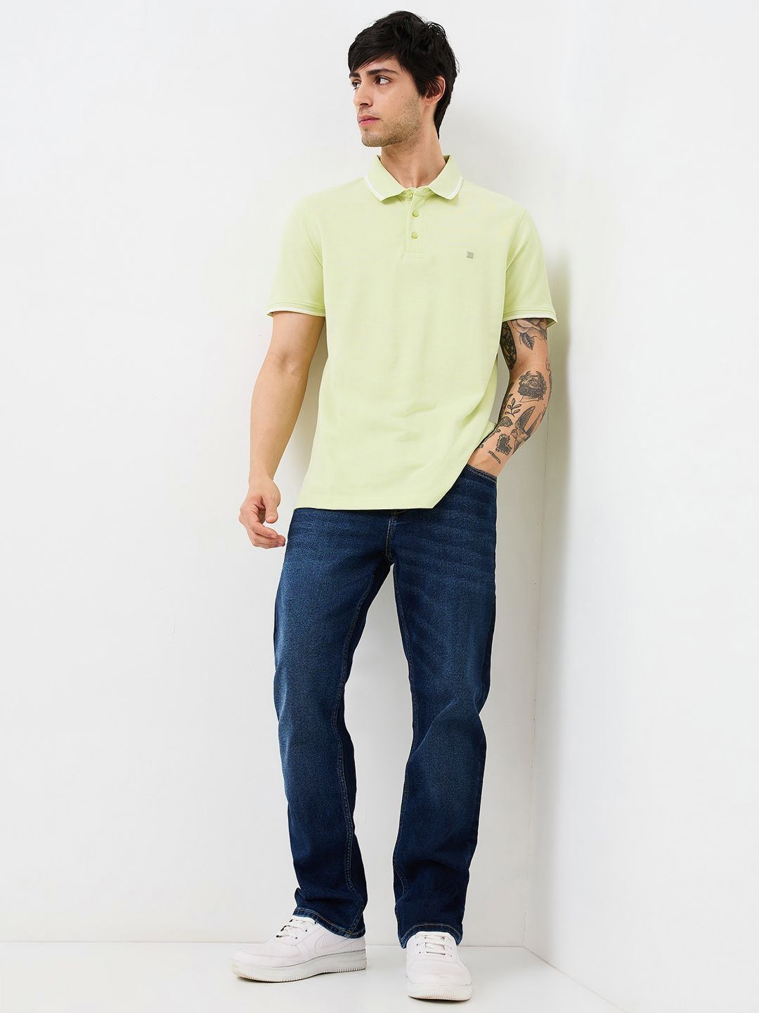 SPYKAR Men Polo Collar Applique Slim Fit T-shirt