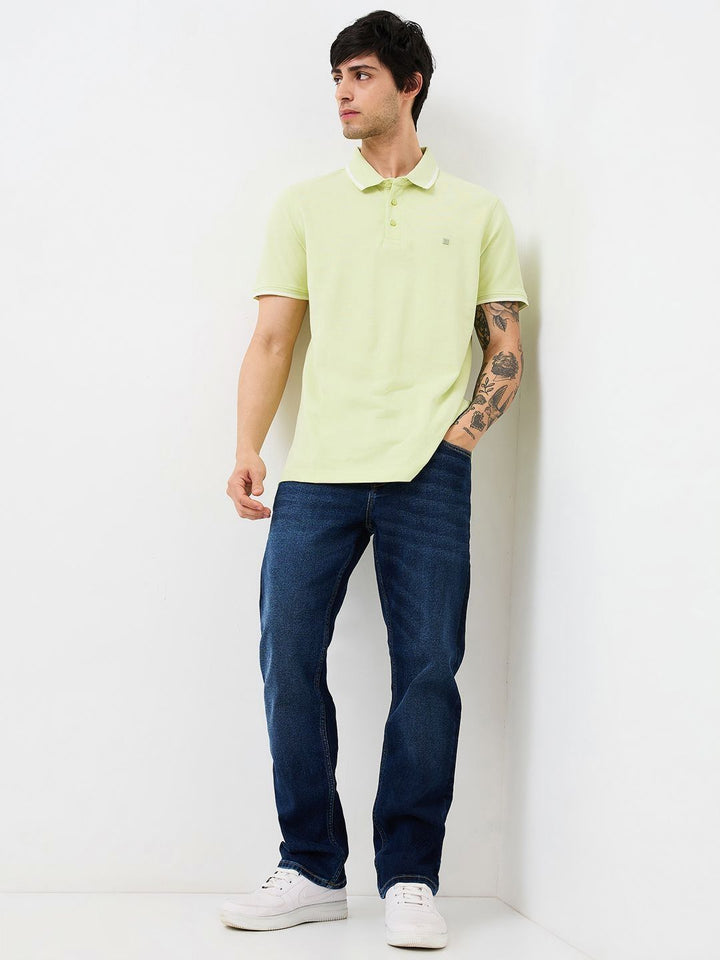 SPYKAR Men Polo Collar Applique Slim Fit T-shirt