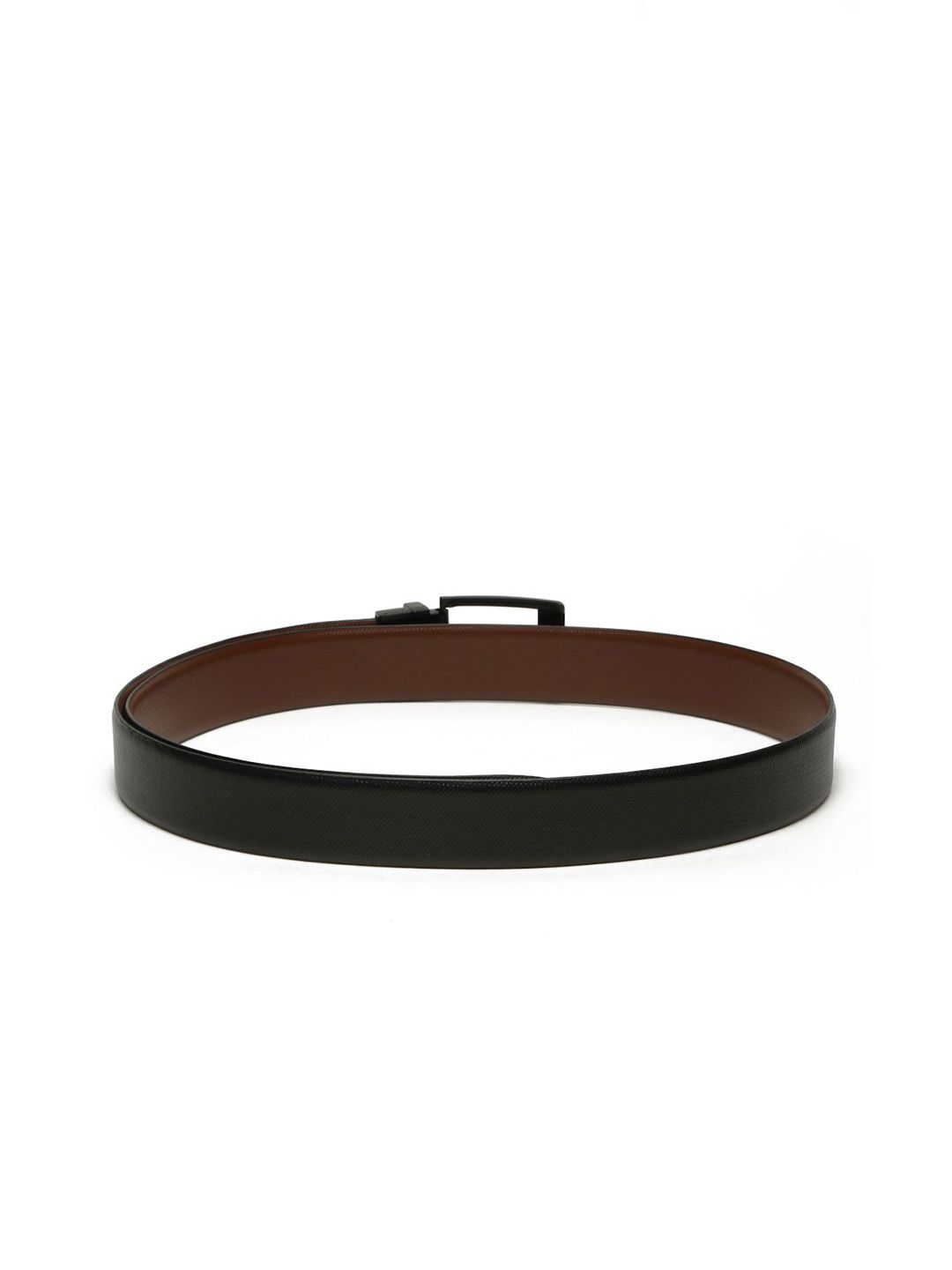 Teakwood Leathers Men Textured Leather Reversible Formal Belt
