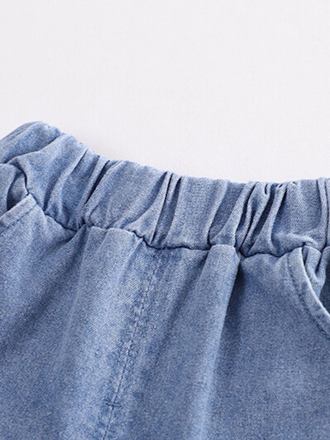 YK Kids Striped Pure  Cotton Shirt With Shorts Clothing Set