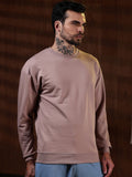 Eszett Lelaki Leher Bulat Lengan Panjang Sweatshirt