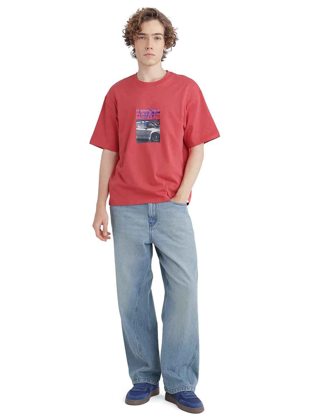 RARE RABBIT Printed Baggy T-shirt