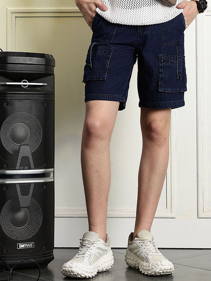 Eszett Men Baggy Seluar Denim Pertengahan Bertingkat Baggy