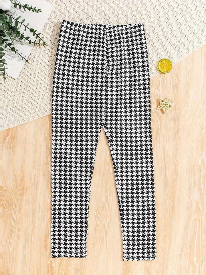 YK Girls Polka Dot Smart Slim Fit Chinos Trousers