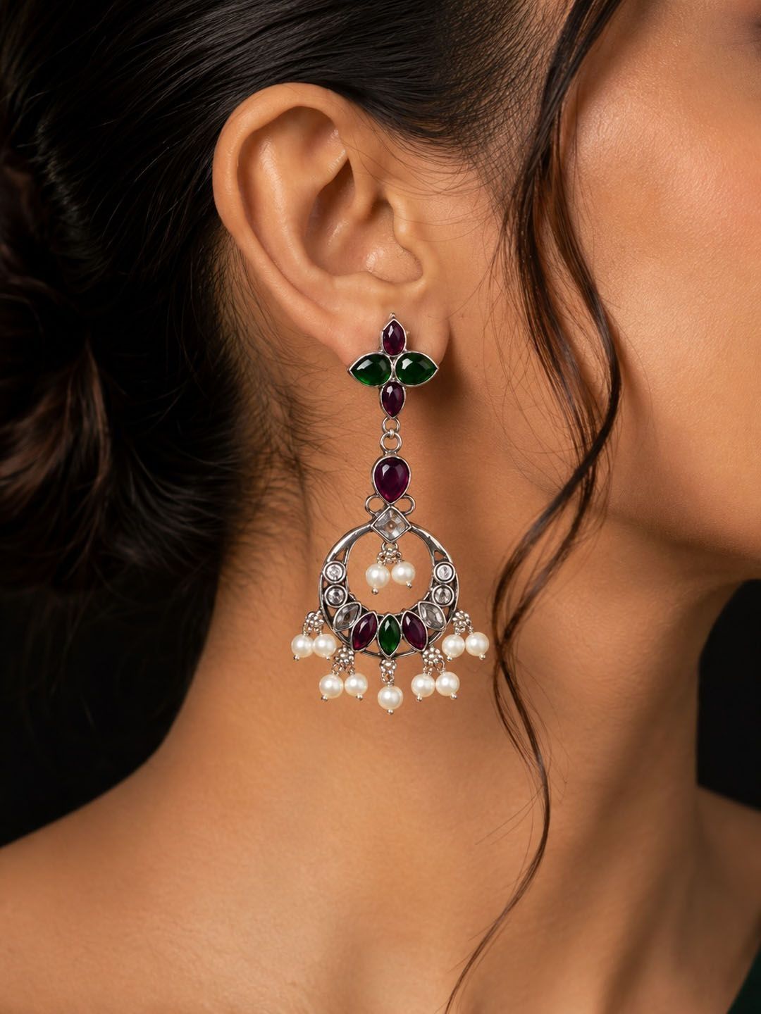 PANASH Circular Drop Earrings
