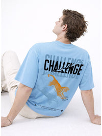 ADRO Men Printed Drop-Shoulder Sleeves T-shirt