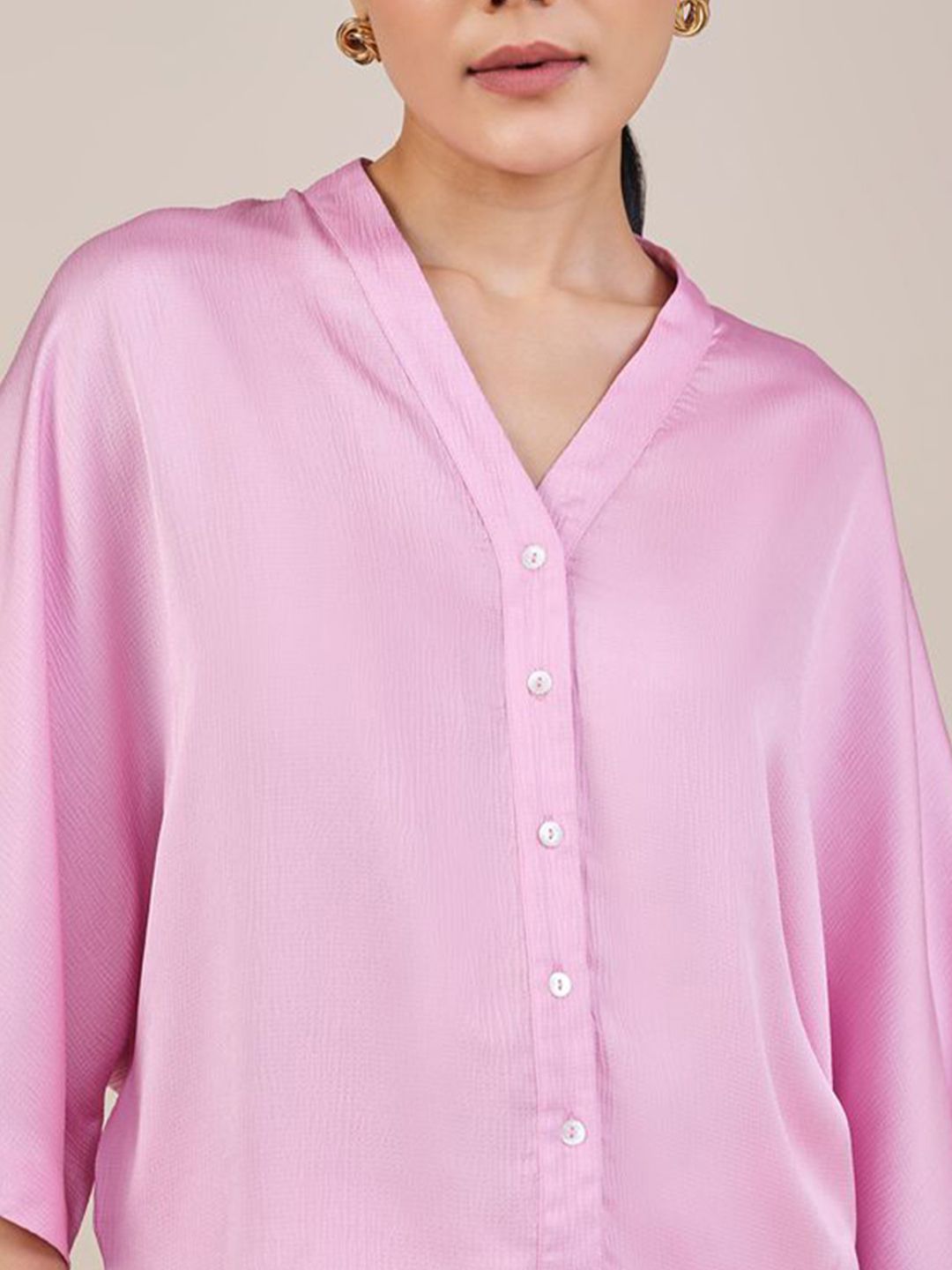 AND Women Extended Sleeves Shirt Style Top